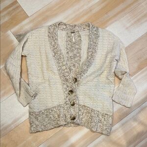 Cozy Cream Free People Cardigan Sweater